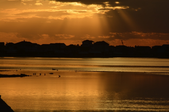 Sunset off Tiki Island